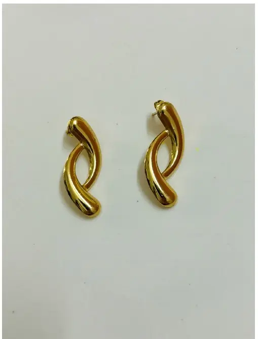 Crisscross statement earrings