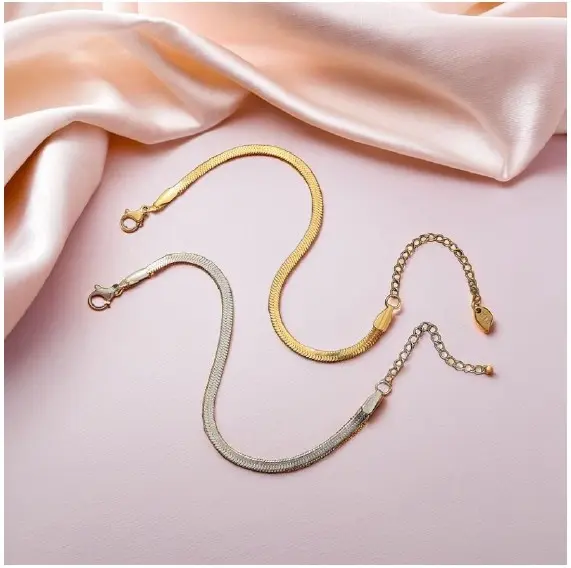 Snake chain bracelet silver