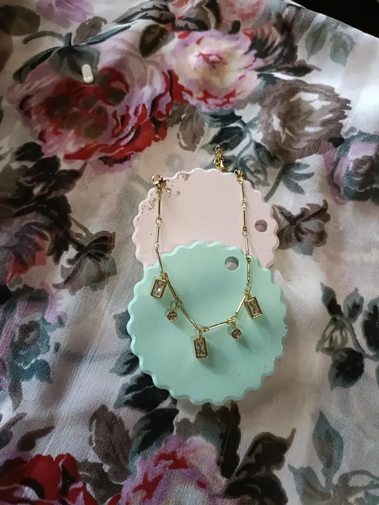 [04-0009] White diamond chain braclet 26419